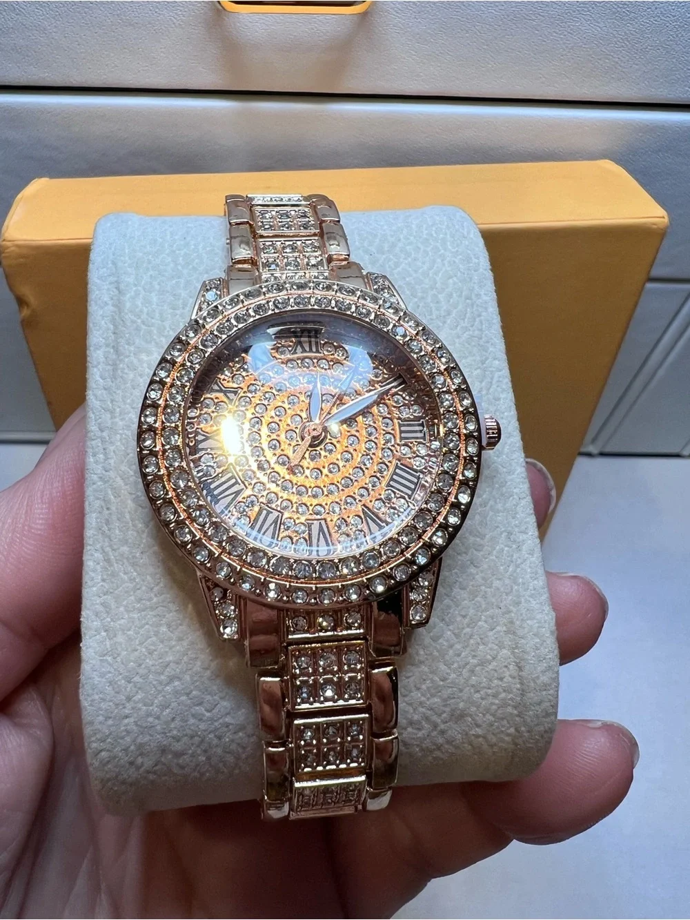 Rose Gold CZ Women's Fashion Watch